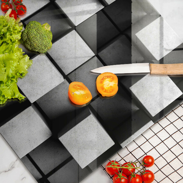 Cubre vitrocerámica Cuadrados abstractos 3d