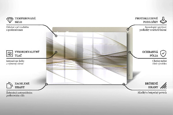 Cubre vitrocerámica Diseño de líneas abstractas