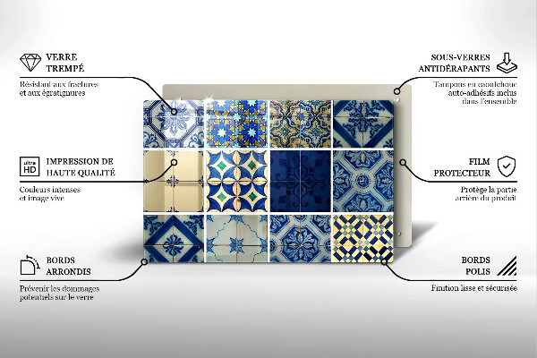 Cubre vitrocerámica Azulejos decorativos