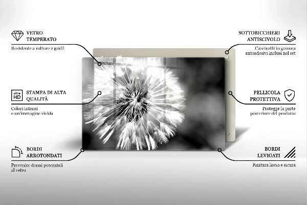 Cubre vitrocerámica Un delicado diente de león