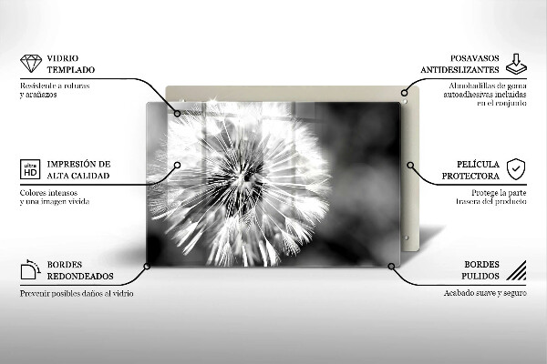 Cubre vitrocerámica Un delicado diente de león