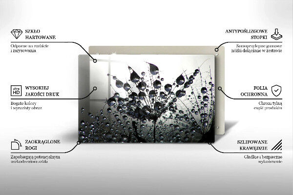 Cubre vitrocerámica Dientes de león y rocío