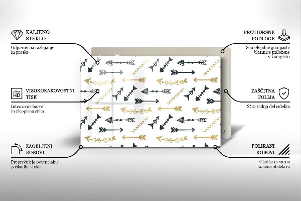 Cubre vitrocerámica Patrón de flechas boho