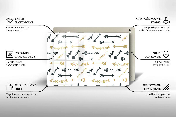 Cubre vitrocerámica Patrón de flechas boho