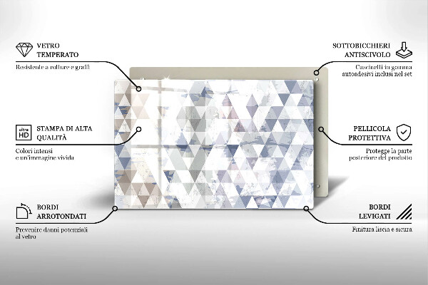 Cubre vitrocerámica Patrón de triángulos