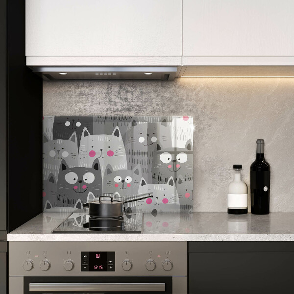Cubre vitrocerámica Ilustración de gatos