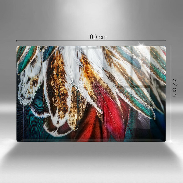 Cubre vitrocerámica Plumas de pájaro boho