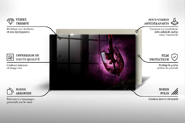 Cubre vitrocerámica Una copa de vino