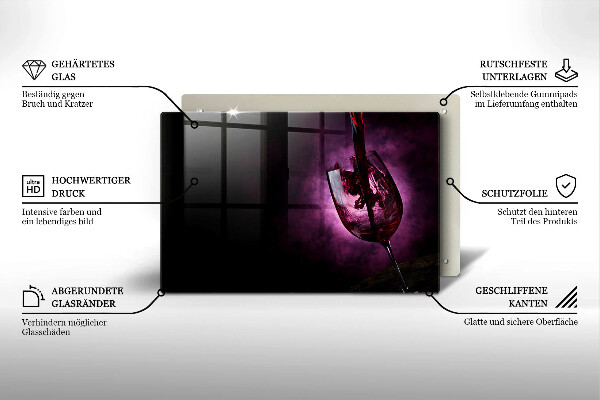 Cubre vitrocerámica Una copa de vino