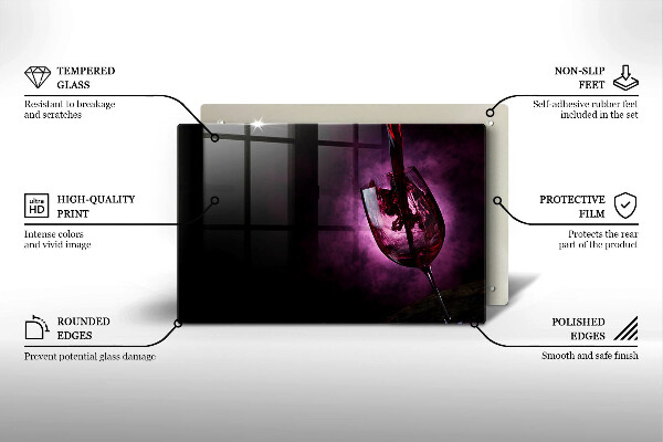 Cubre vitrocerámica Una copa de vino