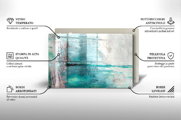 Cubre vitrocerámica Fondo de abstracción de pintura