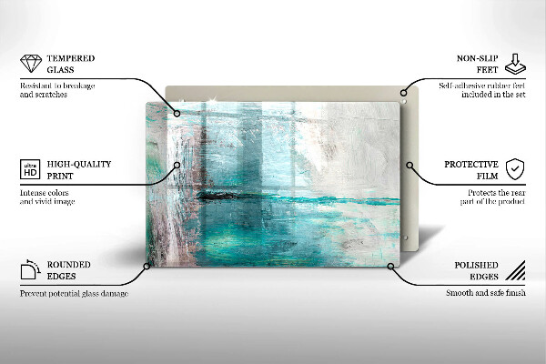 Cubre vitrocerámica Fondo de abstracción de pintura