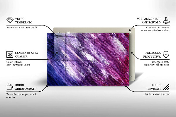 Cubre vitrocerámica Abstracción de pintura