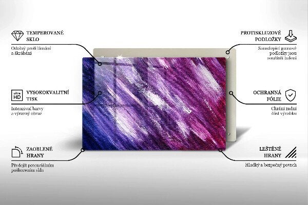 Cubre vitrocerámica Abstracción de pintura