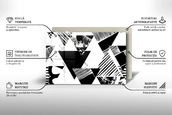 Protector placa inducción Triángulos geométricos