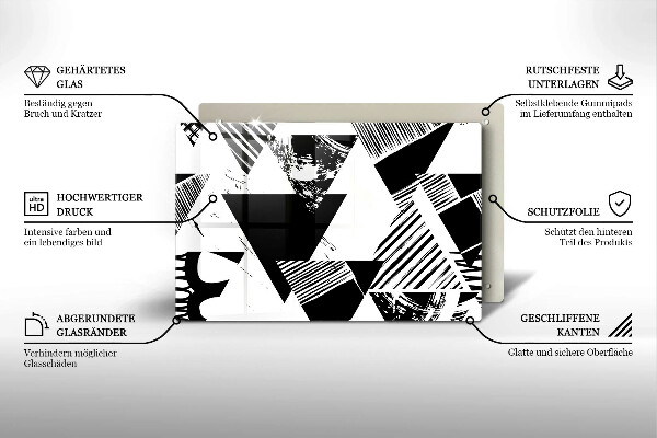 Protector placa inducción Triángulos geométricos