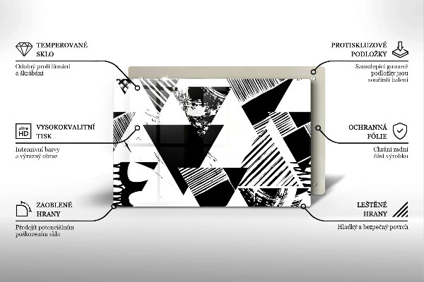 Protector placa inducción Triángulos geométricos