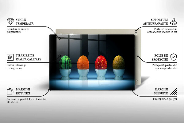 Cubre vitrocerámica Huevos de frutas abstractos