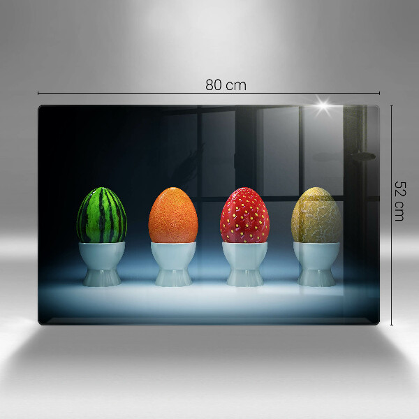 Cubre vitrocerámica Huevos de frutas abstractos