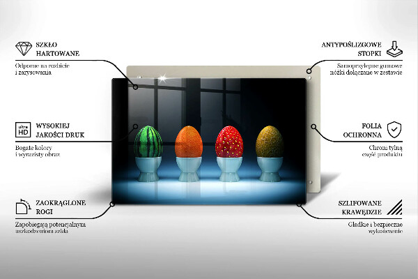 Cubre vitrocerámica Huevos de frutas abstractos