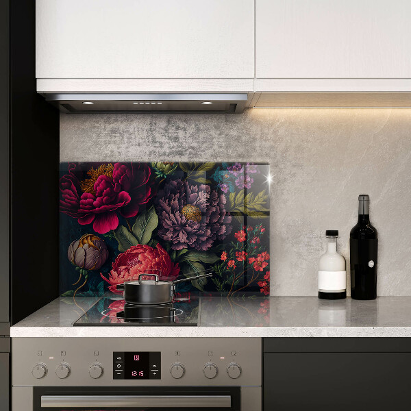 Protector placa inducción Hermosas flores