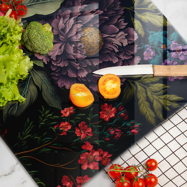 Protector placa inducción Hermosas flores