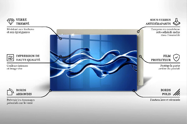 Cubre encimera Abstracción de fluidos