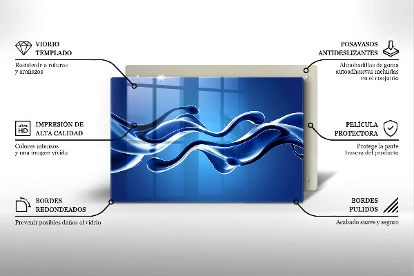 Cubre encimera Abstracción de fluidos