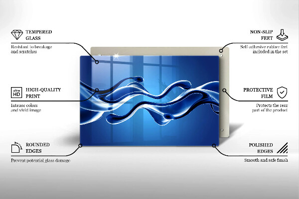 Cubre encimera Abstracción de fluidos