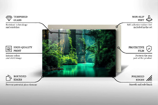 Protector placa inducción Paisaje de laguna