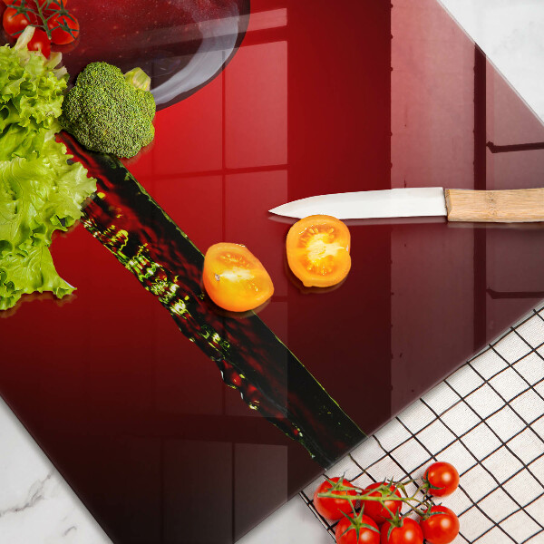 Cubre vitrocerámica Fruta de manzana en agua