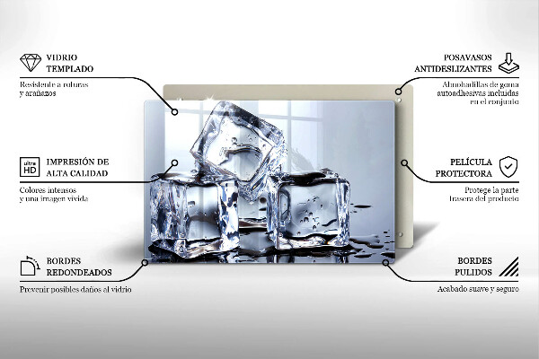 Cubre vitrocerámica Cubos de hielo