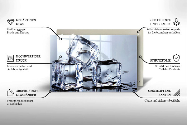 Cubre vitrocerámica Cubos de hielo