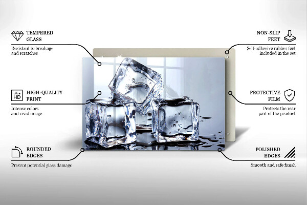 Cubre vitrocerámica Cubos de hielo