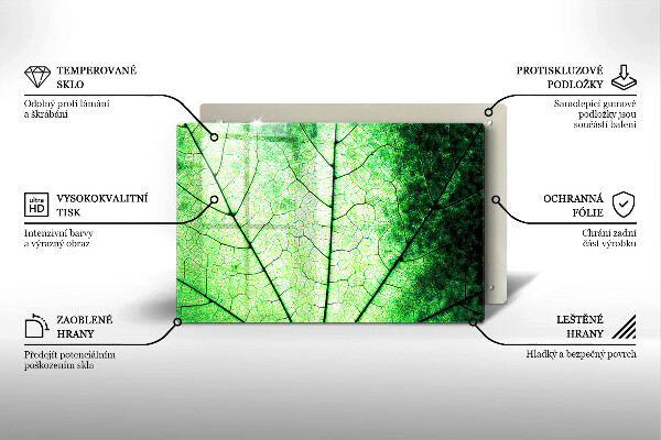 Cubre vitrocerámica Hoja de vena decorativa