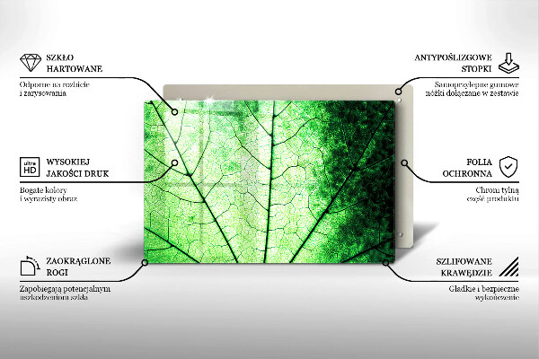 Cubre vitrocerámica Hoja de vena decorativa