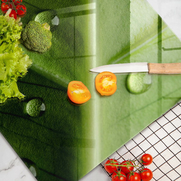 Cubre vitrocerámica Hoja y rocío de la naturaleza