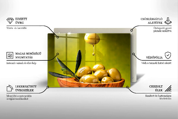 Cubre vitrocerámica Aceitunas sabrosas