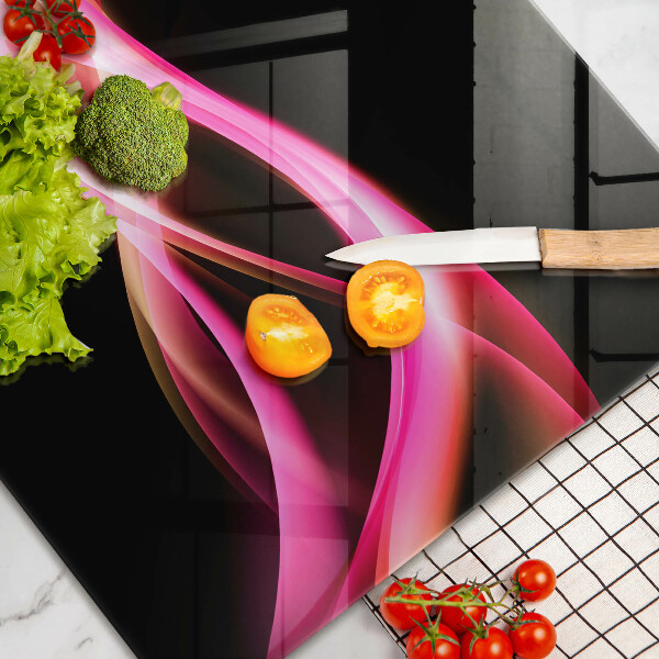 Cubre vitrocerámica Humo de neón abstracto