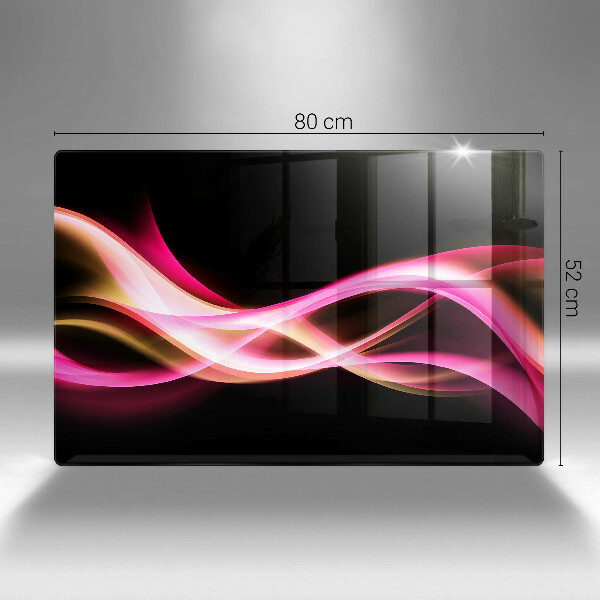 Cubre vitrocerámica Humo de neón abstracto