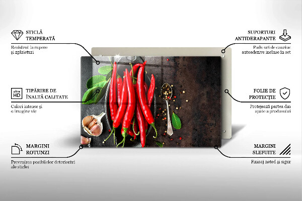 Cubre vitrocerámica Chiles rojos