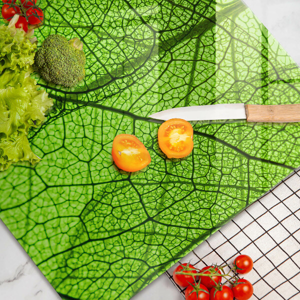 Cubre vitrocerámica Venas de las hojas naturales