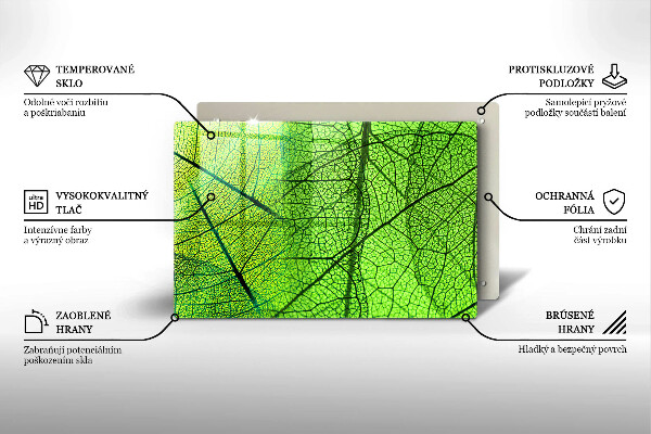Cubre vitrocerámica Venas de las hojas naturales