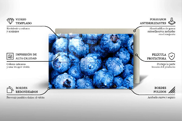 Cubre vitrocerámica Arándanos jugosos
