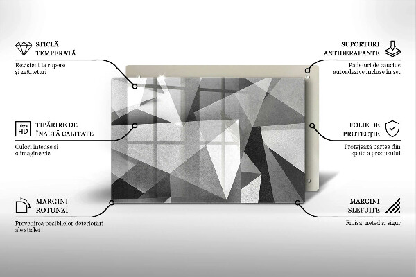 Cubre vitrocerámica Abstracción nítida concreta