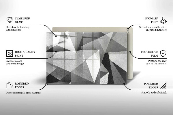 Cubre vitrocerámica Abstracción nítida concreta