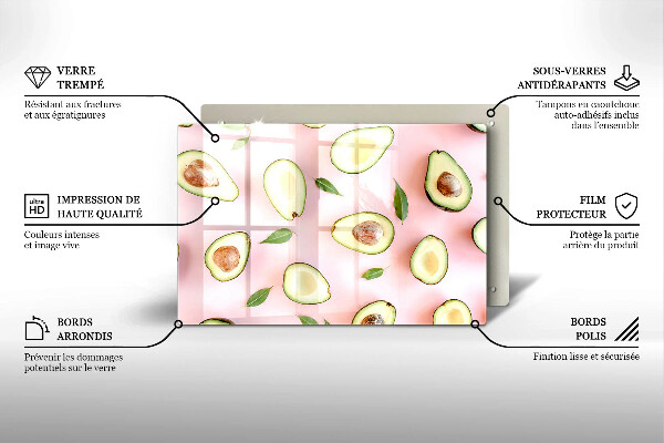 Cubre vitrocerámica Patrón de aguacate