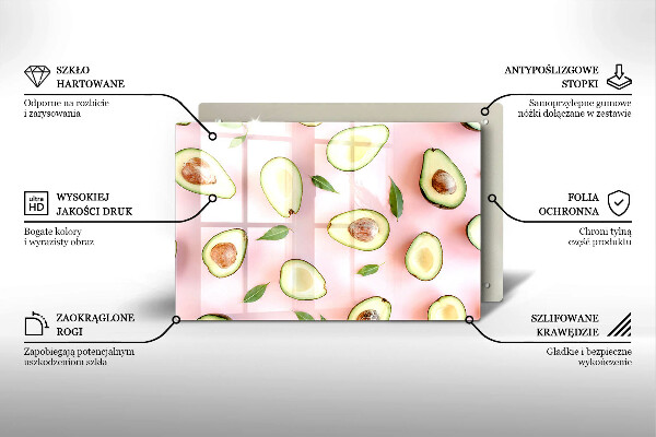 Cubre vitrocerámica Patrón de aguacate