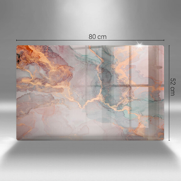 Cubre vitrocerámica Mármol con oro