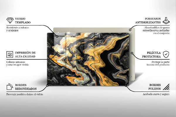 Cubre vitrocerámica Estructura abstracta